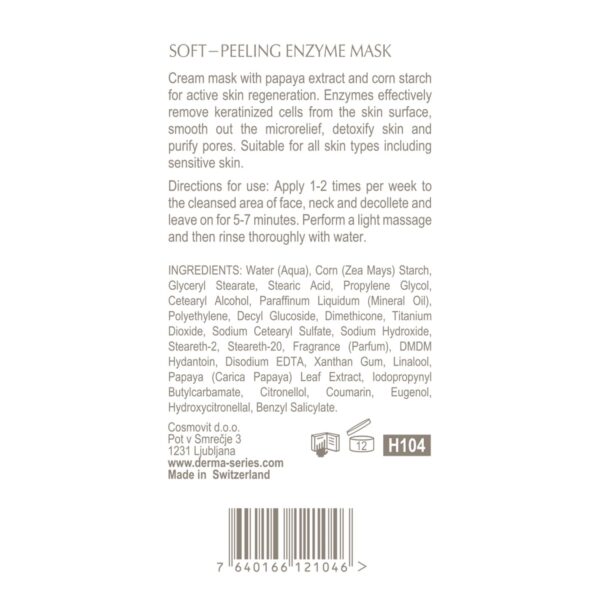 SOFT-PEELING ENZYME MASK