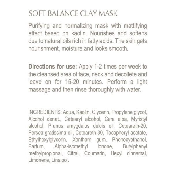 SOFT BALANCE CLAY MASK